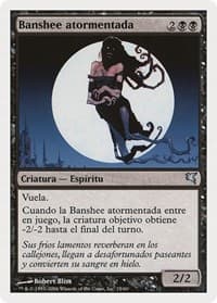 Keening Banshee (Spanish) - "Banshee atormentada" - Magic Encyclopedia 2005 (Salvat/Hachette) - Magic: The Gathering card