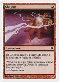 Shock (Spanish) - "Choque" - Magic Encyclopedia 2005 (Salvat/Hachette) - Magic: The Gathering card