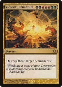 Violent Ultimatum - Shards of Alara - Magic: The Gathering card