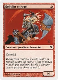 Raging Goblin (French) - "Gobelin enragé" - Magic Encyclopedia 2005 (Salvat/Hachette) - Magic: The Gathering card