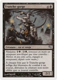Throat Slitter (French) - "Tranche-gorge" - Magic Encyclopedia 2005 (Salvat/Hachette) - Magic: The Gathering card