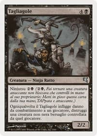 Throat Slitter (Italian) - "Tagliagole" - Magic Encyclopedia 2005 (Salvat/Hachette) - Magic: The Gathering card