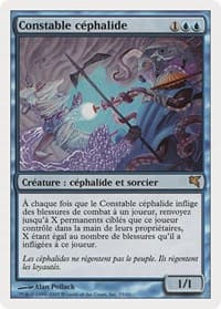 Cephalid Constable (French) - "Constable céphalide" - Magic Encyclopedia 2005 (Salvat/Hachette) - Magic: The Gathering card