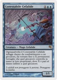 Cephalid Constable (Italian) - "Conestabile Cefalide" - Magic Encyclopedia 2005 (Salvat/Hachette) - Magic: The Gathering card