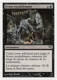 Chill Haunting (Spanish) - "Acoso escalofriante" - Magic Encyclopedia 2005 (Salvat/Hachette) - Magic: The Gathering card