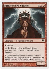 Vulshok Sorcerer (Italian) - "Fattucchiera Vulshok" - Magic Encyclopedia 2005 (Salvat/Hachette) - Magic: The Gathering card