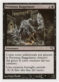 Chill Haunting (Italian) - "Presenza Raggelante" - Magic Encyclopedia 2005 (Salvat/Hachette) - Magic: The Gathering card