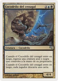 Marsh Crocodile (Spanish) - "Cocodrilo del cenagal" - Magic Encyclopedia 2005 (Salvat/Hachette) - Magic: The Gathering card