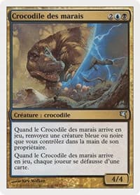 Marsh Crocodile (French) - "Crocodile des marais" - Magic Encyclopedia 2005 (Salvat/Hachette) - Magic: The Gathering card