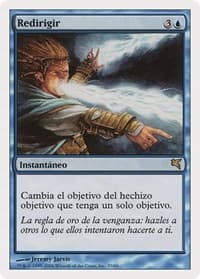 Deflection (Spanish) - "Redirigir" - Magic Encyclopedia 2005 (Salvat/Hachette) - Magic: The Gathering card