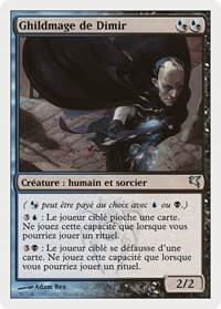 Dimir Guildmage (French) - "Ghildmage de Dimir" - Magic Encyclopedia 2005 (Salvat/Hachette) - Magic: The Gathering card
