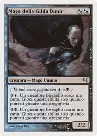 Dimir Guildmage (Italian) - "Mago della Gilda Dimir" - Magic Encyclopedia 2005 (Salvat/Hachette) - Magic: The Gathering card