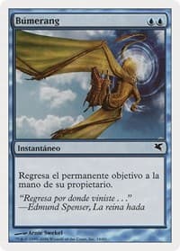 Boomerang (Spanish) - "Búmerang" - Magic Encyclopedia 2005 (Salvat/Hachette) - Magic: The Gathering card