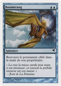 Boomerang (French) - Magic Encyclopedia 2005 (Salvat/Hachette) - Magic: The Gathering card