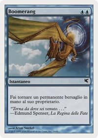Boomerang (Italian) - Magic Encyclopedia 2005 (Salvat/Hachette) - Magic: The Gathering card