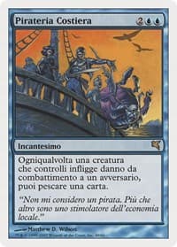 Coastal Piracy (Italian) - "Pirateria Costiera" - Magic Encyclopedia 2005 (Salvat/Hachette) - Magic: The Gathering card