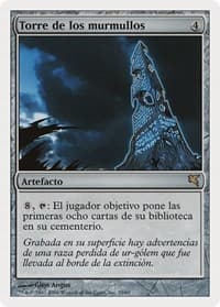 Tower of Murmurs (Spanish) - "Torre de los murmullos" - Magic Encyclopedia 2005 (Salvat/Hachette) - Magic: The Gathering card
