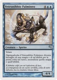 Jetting Glasskite (Italian) - "Vetronibbio Fulmineo" - Magic Encyclopedia 2005 (Salvat/Hachette) - Magic: The Gathering card