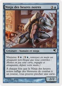 Ninja of the Deep Hours (French) - "Ninja des heures noires" - Magic Encyclopedia 2005 (Salvat/Hachette) - Magic: The Gathering card