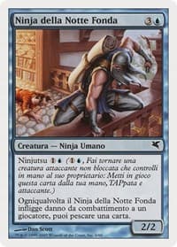Ninja of the Deep Hours (Italian) - "Ninja della Notte Fonda" - Magic Encyclopedia 2005 (Salvat/Hachette) - Magic: The Gathering card