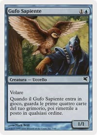 Sage Owl (Italian) - "Gufo Sapiente" - Magic Encyclopedia 2005 (Salvat/Hachette) - Magic: The Gathering card