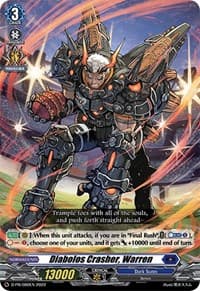 Diabolos Crasher, Warren - D Promo Cards - Cardfight Vanguard card