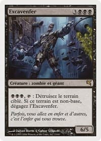 Helldozer (French) - "Excavenfer" - Magic Encyclopedia 2005 (Salvat/Hachette) - Magic: The Gathering card