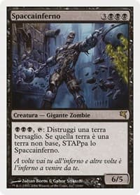 Helldozer (Italian) - "Spaccainferno" - Magic Encyclopedia 2005 (Salvat/Hachette) - Magic: The Gathering card