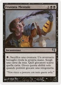 Mind Slash (Italian) - "Frustata Mentale" - Magic Encyclopedia 2005 (Salvat/Hachette) - Magic: The Gathering card