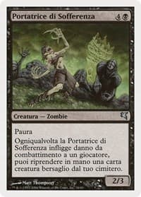 Woebearer (Italian) - "Portatrice di Sofferenza" - Magic Encyclopedia 2005 (Salvat/Hachette) - Magic: The Gathering card