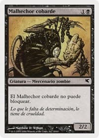 Spineless Thug (Spanish) - "Malhechor cobarde" - Magic Encyclopedia 2005 (Salvat/Hachette) - Magic: The Gathering card