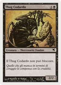 Spineless Thug (Italian) - "Thug Codardo" - Magic Encyclopedia 2005 (Salvat/Hachette) - Magic: The Gathering card