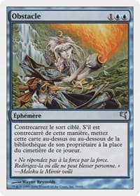 Hinder (French) - "Obstacle" - Magic Encyclopedia 2005 (Salvat/Hachette) - Magic: The Gathering card