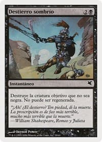 Dark Banishing (Spanish) - "Destierro sombrío" - Magic Encyclopedia 2005 (Salvat/Hachette) - Magic: The Gathering card