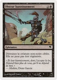 Dark Banishing (French) - "Obscur bannissement" - Magic Encyclopedia 2005 (Salvat/Hachette) - Magic: The Gathering card