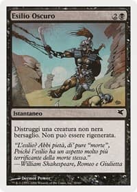 Dark Banishing (Italian) - "Esilio Oscuro" - Magic Encyclopedia 2005 (Salvat/Hachette) - Magic: The Gathering card