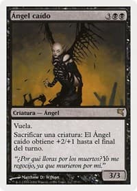 Fallen Angel (Spanish) - "Ángel caído" - Magic Encyclopedia 2005 (Salvat/Hachette) - Magic: The Gathering card