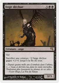 Fallen Angel (French) - "Ange déchue" - Magic Encyclopedia 2005 (Salvat/Hachette) - Magic: The Gathering card