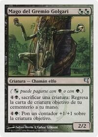Golgari Guildmage (Spanish) - "Mago del Gremio Golgari" (B50) - Magic Encyclopedia 2005 (Salvat/Hachette) - Magic: The Gathering card