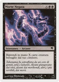 Death Denied (Italian) - "Morte Negata" - Magic Encyclopedia 2005 (Salvat/Hachette) - Magic: The Gathering card