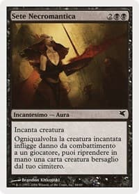 Necromantic Thirst (Italian) - "Sete Necromantica" - Magic Encyclopedia 2005 (Salvat/Hachette) - Magic: The Gathering card