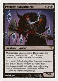 Sanguine Praetor (Italian) - "Pretore Sanguinario" - Magic Encyclopedia 2005 (Salvat/Hachette) - Magic: The Gathering card