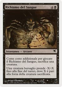 Call for Blood (Italian) - "Richiamo del Sangue" - Magic Encyclopedia 2005 (Salvat/Hachette) - Magic: The Gathering card