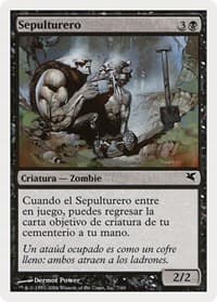 Gravedigger (Spanish) - "Sepulturero" - Magic Encyclopedia 2005 (Salvat/Hachette) - Magic: The Gathering card