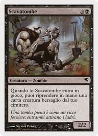 Gravedigger (Italian) - "Scavatombe" - Magic Encyclopedia 2005 (Salvat/Hachette) - Magic: The Gathering card