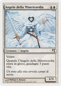 Angel of Mercy (Italian) - "Angelo della Misericordia" - Magic Encyclopedia 2005 (Salvat/Hachette) - Magic: The Gathering card