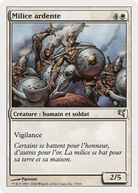 Ardent Militia (French) - "Milice ardente" - Magic Encyclopedia 2005 (Salvat/Hachette) - Magic: The Gathering card