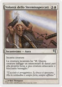 Sinstriker's Will (Italian) - "Volontà dello Sterminapeccati" - Magic Encyclopedia 2005 (Salvat/Hachette) - Magic: The Gathering card