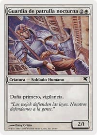 Nightguard Patrol (Spanish) - "Guardia de patrulla nocturna" - Magic Encyclopedia 2005 (Salvat/Hachette) - Magic: The Gathering card