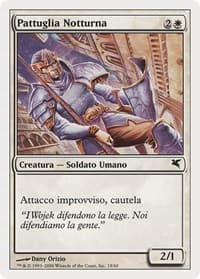 Nightguard Patrol (Italian) - "Pattuglia Notturna" - Magic Encyclopedia 2005 (Salvat/Hachette) - Magic: The Gathering card